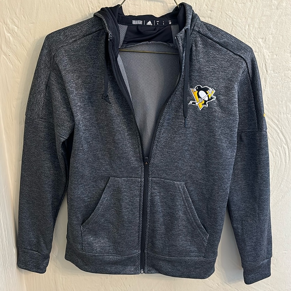 Adidas Climawarm Jacket Pittsburgh Penguins Gray Size Women’s S